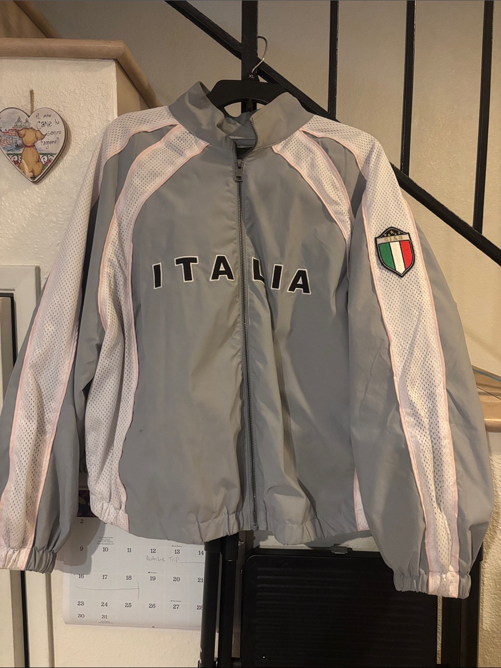 wild fable Gray & White Women's Bomber Jacket